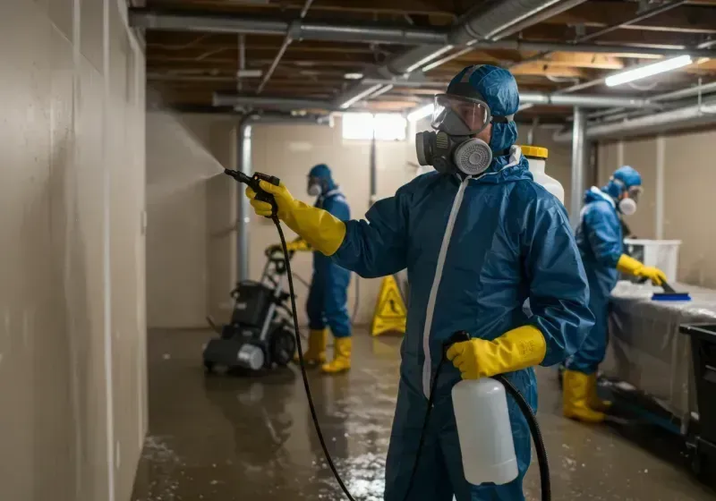 Basement Sanitization and Antimicrobial Treatment process in Hawthorne, NV